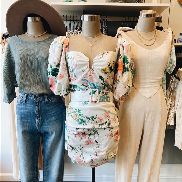 Spring Floral Mini Dress - Picture 5 of 5